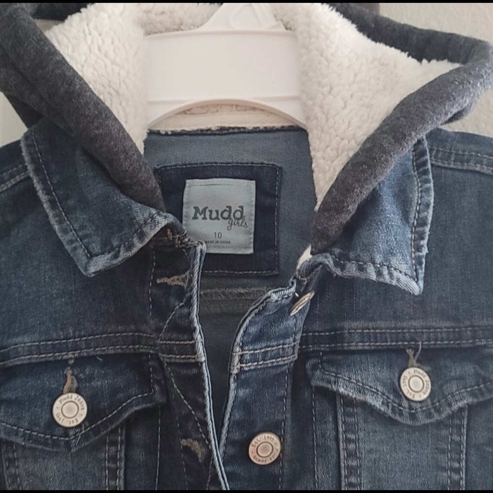 Girl's Denim Jacket Hoodie